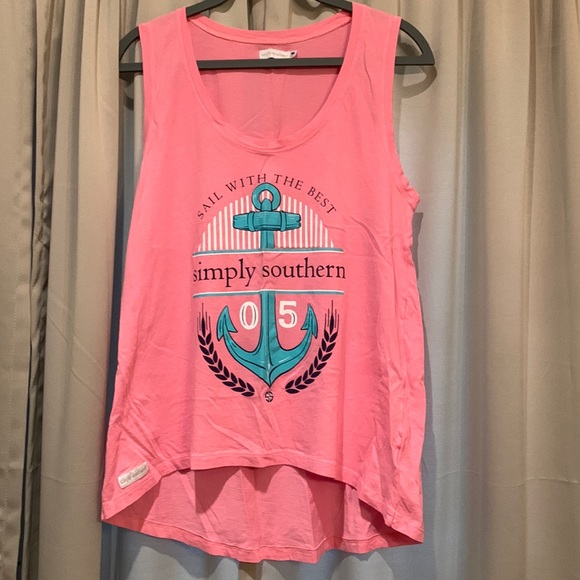 Womens Simply Southern Tank Size Medium - Picture 1 of 2